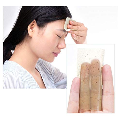 Ocamo Facial Oil Blotting Paper,100 Pcs/box Face Oil Absorbing Paper Fibres Breathable Linen Pulp Blotting Paper