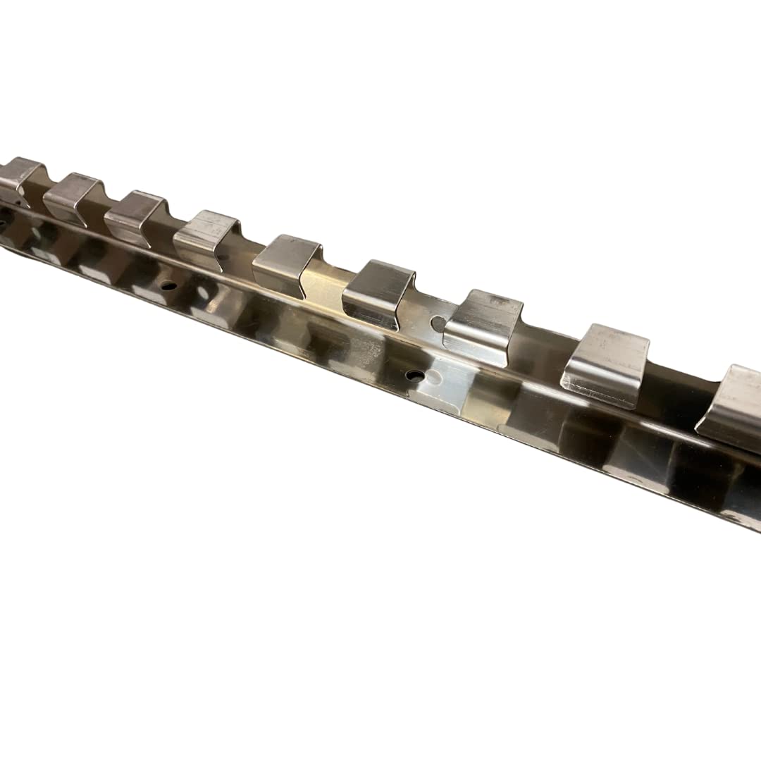 AirTech-UK Stainless Steel Suspension Rail System 984mm for Hanging PVC Strip Curtains