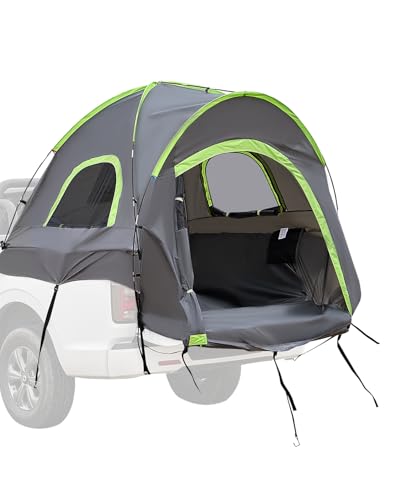 VEVOR Pickup Truck Tent, Fit 5.0-6.7ft Truck Tents for Camping, Waterproof PU2000mm 2-3 Person Sleeping Truck Bed Tent with Double Layer Design, for Camping Traveling Outdoor Activities