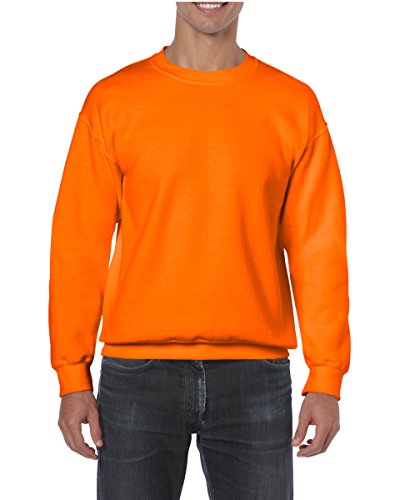 Gildan Men's Heavy Blend Crewneck Sweatshirt - X-Large - Safety Orange