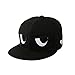 Adjustable Hip-hop Hats Unisex Novelty Baseball Cap Eyes Pattern Snapback Black