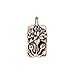 Fine Silver Plated Pewter Floating Lotus Charm 17mm (1)