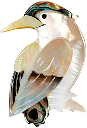 Nuohuilekeji Fashion Women Faux Shell Owl Butterfly Bird Lapel Brooch Pin Clothes Jewelry Gift