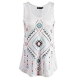 Fancyqube(TM) Women's Summer Irregular Geometry Tank Tops style1 2XL