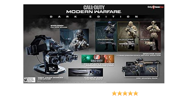 call of duty modern warfare dark edition xbox one