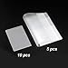Owfeel 5pcs Frosted Plastic Passport Cover Passport Protector+10pcs Clear Plastic ID Credit Card Holder