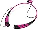 Aduro Amplify SBN55 Wireless In Ear Bluetooth Stereo Headset w/ Noise Cancelling Tech, Ergonomic Design, Secure Fit, Built In Mic (Pink)