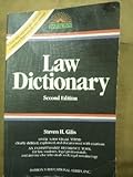 Law Dictionary, Gifis, Steven H., 0812020855