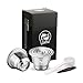 MG Coffee 2 pcs Stainless Steel Reusable Nespreesso Capsule Permanent Coffee Pod Holder Compatible for Nespreesso Original Line Machines（NOT ALL） (Silver)