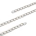 Aluminum Curb Chain in Bulk Wholesale, 5 Meters - Over 15 Feet (10x5.5mm Silver Tone)