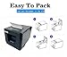 80MM POS Thermal Receipt Printer Compatible 80mm Thermal Paper Rolls sec High- Pos Printer with Auto Cutter ESC/POS Command Support Windows Mac Pos System(Black)(USB)thumb 4