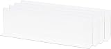 sourcing map L Type Shelf Dividers 40x4x12cm Pack of 4 Clear PVC view 1