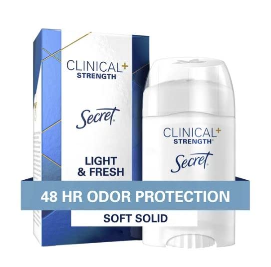 SECRET CLINICAL STRENGTH SOFT SOLID DEODORANT, LIGHT AND FRESH, 1.6 OZ.