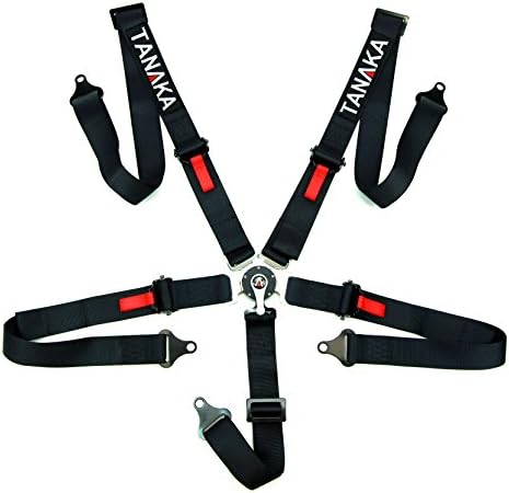Tanaka Ultra Series Camlock Racing Harness Seat Belt One Set (for one seat) (5 point, Black)