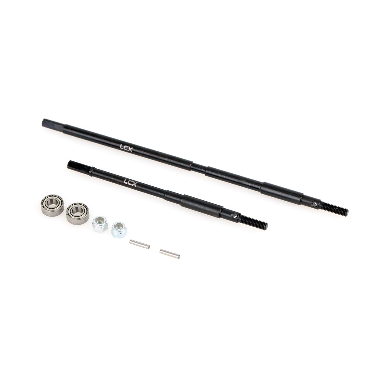 LCX Racing 1/10th RC Crawler Car AR60 OCP Hard Steel Rear Axle Drive Shaft Dogbone Straight Shaft for Axial Wraith Yeti RR10 SMT10, Upgrades Parts Accessories