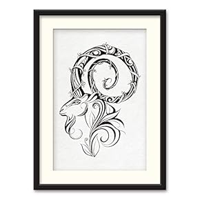 Black Paper Framed Canvas Wall Art...