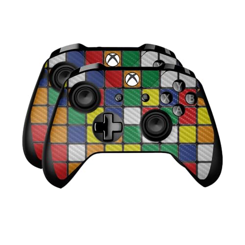 Carbon Fiber Skin Compatible with Microsoft Xbox One Controller (2 Pack) - Puzz…