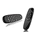 C120 2.4GHz Air Fly Mouse Wireless Mini Keyboard with Mouse Game Handle Android Remote Control for Smart TV Android TV Box PC HTPC IPTV Media Player(Black, Anewkodi)