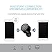 Wireless Bluetooth Earphone, Bodecin TWS Twins Wireless Bluetooth Mini Invisible Earbuds V4.1 Stereo Surround Sound In-Ear Headset with Microphone for iPhone, Samsung, Smartphones&Tablets (Black)