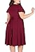 Nemidor Women's V-Neckline Stretchy Casual Midi Plus Size Bridesmaid Dress