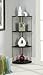 Convenience Concepts Designs2Go 4 Tier Corner Shelf, Black