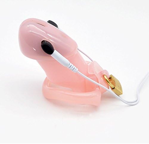 KTdbaq Locking Chasti-ty Electric Shock Male Chasti-ty Device Electro for Men Lock Pink