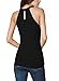 BLENCOT Women's Summer Sleeveless Halter Sexy Cut Out Keyhole Back Tank Tops -Black Medium