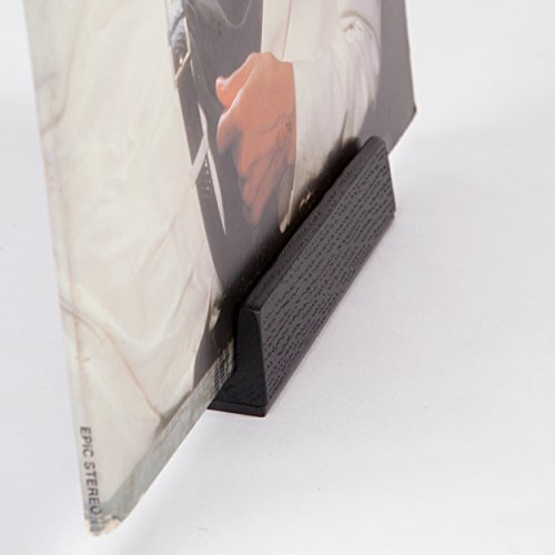 Well Made Now Playing Vinyl Record Album Cover Display Stand in Black