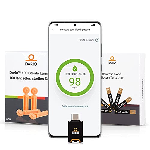 Bundle & Save Dario Diabetes Blood Glucose Meter Kit. Test Blood Sugar