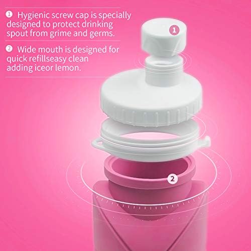 Silicone travel bottle with leak-resistant design.