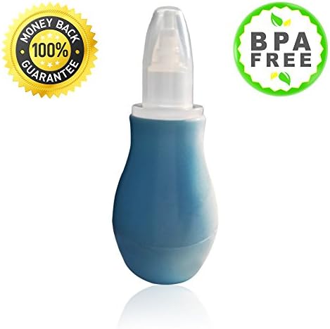 Nose Sucker And Cleaner From Amty Baby Nasal Aspirator With Soft Bulb Syringe Suitable For Congestion Easy To Clean BPA Free Blue Color The Best Booger Sucker That Brings Joy To Your Baby's Life!