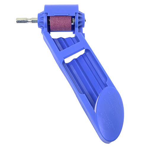 Magic&shell Diamond Drill Bit Sharpening Tool Corundum Grinding Wheel with Spanner Wrench for Grinder Polishing Blue