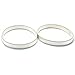 SelfTek 1 Pair Of Shirt Armband Elastic Adjustable Shirt Sleeve Holder Arm band (Silver)