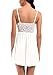 ADORNEVE Women Soft Lace Modal Sleepwear Chemises Full Slip Babydoll Nightwear