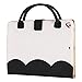 Albc Cute Case for iPad 6th / 5th Generation 9.7 Inch 2018/2017 - iPad Air 2 / 1st - iPad Pro 9.7 2016, Smart Slim Handbag Leather Cover with Stand Pocket Hand Strap for Kids Girls Women,Black