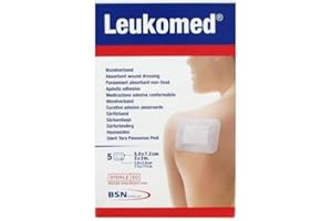 BSN BX/5 LEUKOMED NON-WOV ADH STERILE DRESSING W/ABSORB PAD 7.2CM X 5CM (RETAIL PACK)
