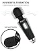 Lyork Wand Massager for Women, Multi Speed Rechargeable Powerful Massager - Black