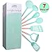 COOK With COLOR 7 Piece Nylon Cooking Utensil Set with Copper Handles - Mint Green