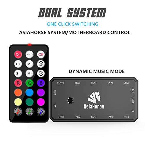 A Multi-Function ms-Hub Controller can Connect 10 Fans at The Same time, Adjust Speed (Range 800-1500 RPM), synchronize The Motherboard, and Switching Motherboard and hub throuth OneKey