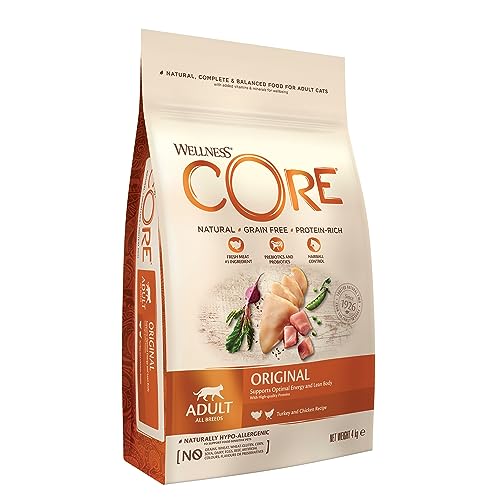 Wellness CORE Original 4 kg, Huhn & Truthahn – Katzenfutter Trocken