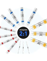 Nilight Alambre, sello de soldadura con conectores termorretráctiles, eléctricos, impermeables, aislantes marinos
