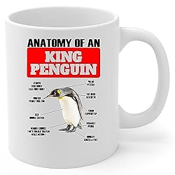 Lovesout Funny King Penguin Anatomy Chart Coffee