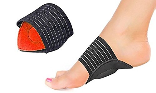 Plantar Fasciitis Cushioned Arch Supports with Padded Compression Therapy for Flat Feet Correction and Foot Pain Relief