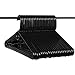 Made in USA Heavy Duty Plastic Clothes Hangers Bulk, 20 30 50 100 Pack Available, Strong Plastic Hangers, Jacket Coat Hangers, Thick Plastic Hanger for Closet and Clothing Hangars (24pk Black)