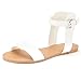 DREAM PAIRS ALEXA Women's High Ankle Cuff One-Band Adjustable Buckle Closure Summer Fashion Flat Sandals