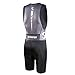 Synergy Men's Triathlon Trisuit (Gray/Black, Large)…