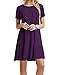 AmySoul Women's Short Sleeve Dress Summer Spring Long Sleeve Dress Casual Irregular Hem Loose Tunic T-Shirts Long Dresses