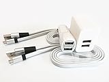 Omni-INC-Galaxy-Note-4-S6-Micro-USB-w-Aluminum-Head-Bundle--2PCS-1M-33FT-FLAT-No-Tangles-Micro-USB-to-USB-20-D