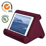Tablet Pillow ipad Pillow Holder Reading Pillow Multi Angle Pad Stand | Black / Sapphire / Gray / Blue / Burgundy, Angle Tablet Cushion Pillow for iPad Air & iPad Used on Bed, Knee, Desk, Sofa, Floor