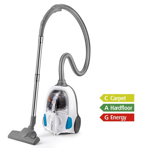 Zanussi ZAN1802EL Easy Power Bagless Cylinder Vacuum Cleaner, 1550 W Ice White/Blue Amazon.co